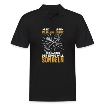 Sondeln - Männer Poloshirt - Schwarz - Vorne - Kai (181cm)