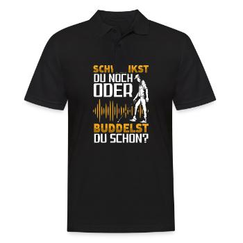 Sondeln - Männer Poloshirt - Schwarz - Vorne - Kai (181cm)