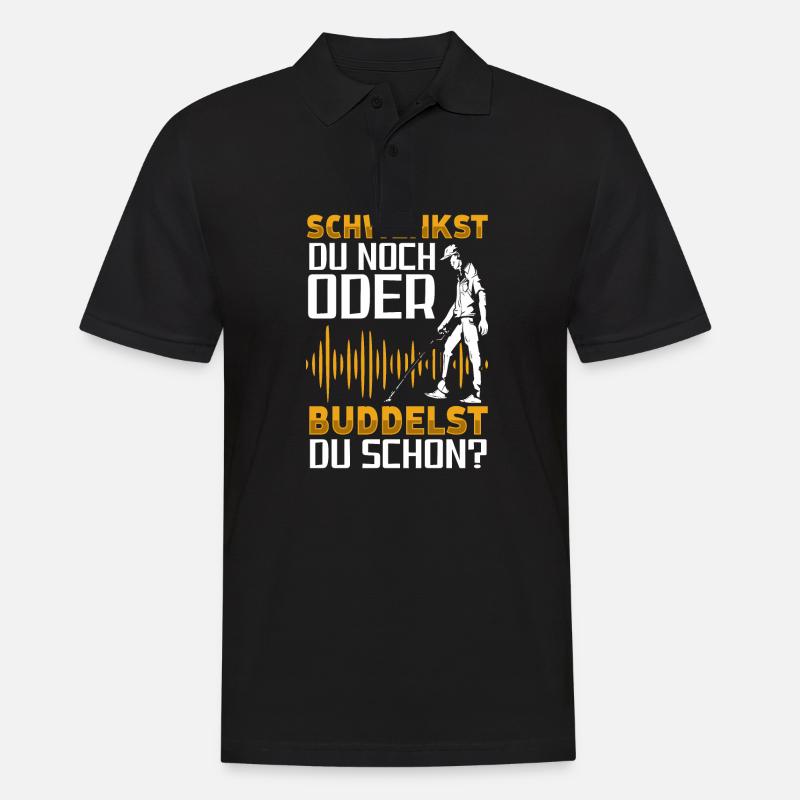 Sondeln - Männer Poloshirt - Schwarz