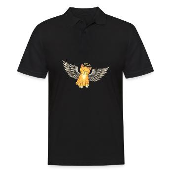 Ange Chat - Polo Homme - noir - Devant - Kai (181cm)