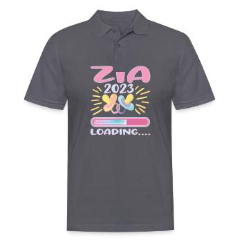 Zia 2023 Loading - Männer Poloshirt - Anthrazit - Vorne - Nico (186cm)