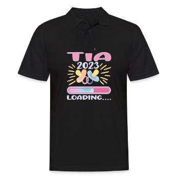 Tía 2023 Loading - Männer Poloshirt - Schwarz - Vorne - Kai (181cm)