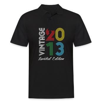 Vintage 2013 Vintage Birthday Retro Vintage - Men's Polo Shirt - black - Front - Kai (181cm)