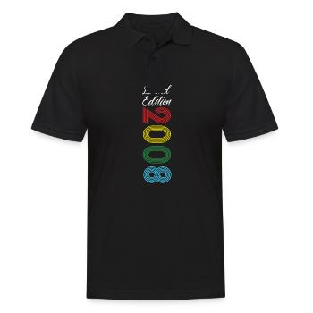 Limited Edition 2008 - Männer Poloshirt - Schwarz - Vorne - Kai (181cm)
