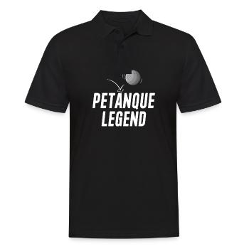 Petanque Boule Game Set Boccia - Men's Polo Shirt - black - Front - Kai (181cm)