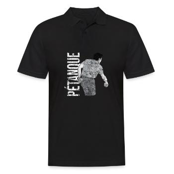 Petanque Boule Game Set Boccia - Men's Polo Shirt - black - Front - Kai (181cm)