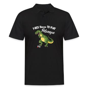 Petanque Boule Game Set Boccia - Men's Polo Shirt - black - Front - Kai (181cm)