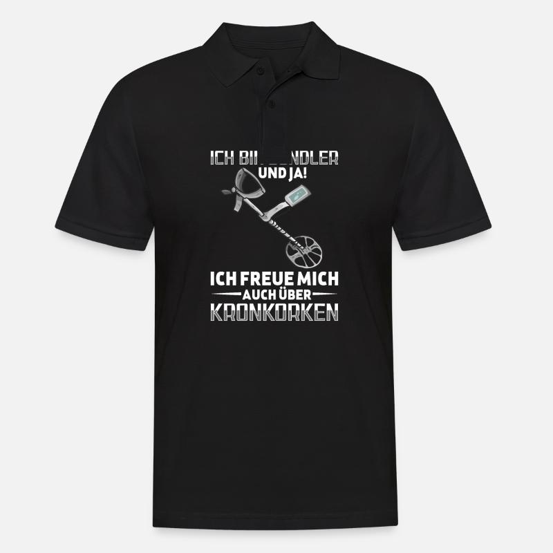 Sondeln - Männer Poloshirt - Schwarz