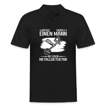 Sondeln - Männer Poloshirt - Schwarz - Vorne - Kai (181cm)
