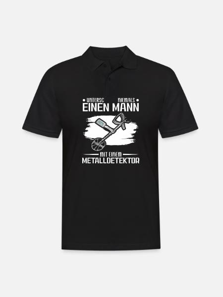 Sondeln - Männer Poloshirt - Schwarz