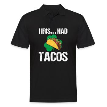 Irish I Was Gaming St Patrick's Day - Men's Polo Shirt - black - Front - Kai (181cm)