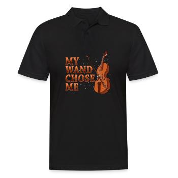 Geige Violine Viola Cello Musiker Instrument - Männer Poloshirt - Schwarz - Vorne - Kai (181cm)