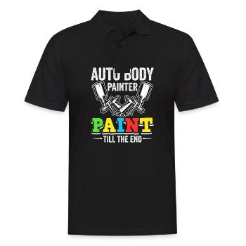 Car Painter Sprayer Paints - Men's Polo Shirt - black - Front - Kai (181cm)