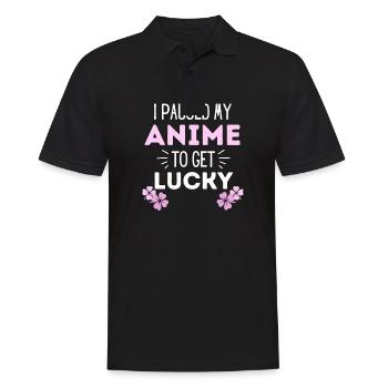 Anime St Patricks Day Manga Lucky Gift - Polo Homme - noir - Devant - Kai (181cm)