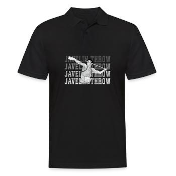 Lancer du javelot athlétisme Lanceur de javelot - Polo Homme - noir - Devant - Kai (181cm)