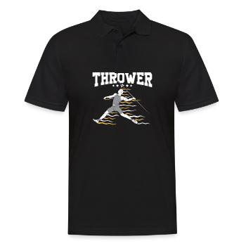 Javelin throw extensor athletics Javelin thrower - Men's Polo Shirt - black - Front - Kai (181cm)