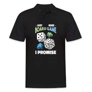 Funny Board Game Lover Cartoon - Men's Polo Shirt - black - Front - Kai (181cm)