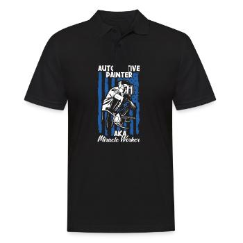 Car Painter Sprayer Paints - Men's Polo Shirt - black - Front - Kai (181cm)