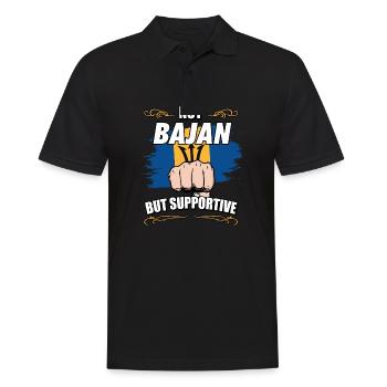 Pas Bajan mais un voyage touristique de soutien Bajan - Polo Homme - noir - Devant - Kai (181cm)