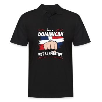 Pas dominicain mais touristique de soutien - Polo Homme - noir - Devant - Kai (181cm)