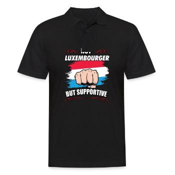 Pas luxembourgeois mais un touriste de voyage favorable - Polo Homme - noir - Devant - Kai (181cm)