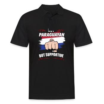 Pas paraguayen mais touristique de voyage de soutien - Polo Homme - noir - Devant - Kai (181cm)