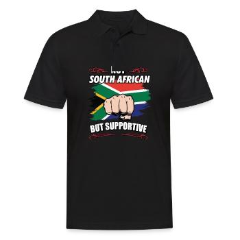 Pas sud-africain mais touristique de voyage de soutien - Polo Homme - noir - Devant - Kai (181cm)