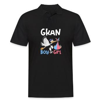 Gran Boy ou Girl Sexe Révéler l’annonce de grossesse - Polo Homme - noir - Devant - Kai (181cm)