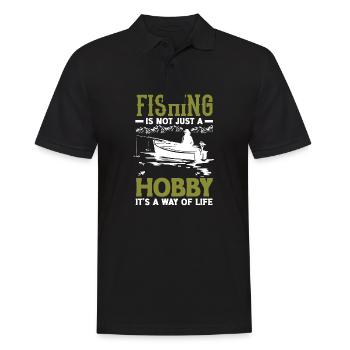 Fishing Is Not Just A Hobby Father's Day Fishing - Men's Polo Shirt - black - Front - Kai (181cm)