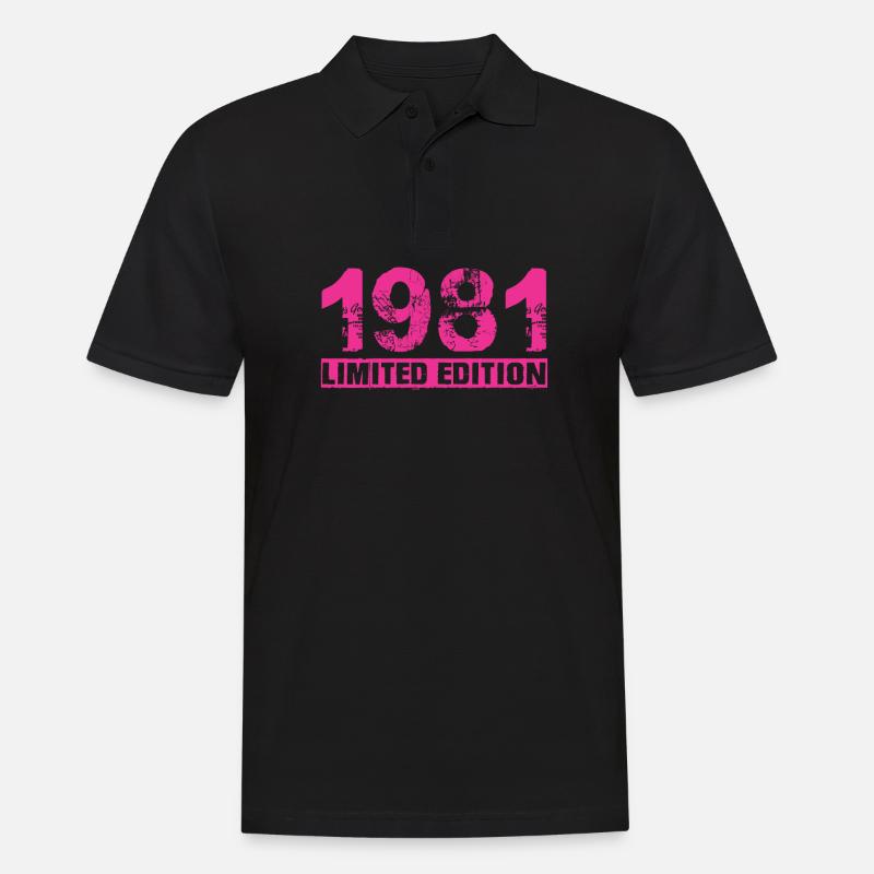 Limited Edition 1981 - Männer Poloshirt - Schwarz
