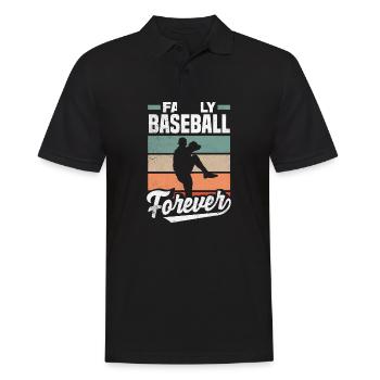 Family Baseball Forever Fathers Day Dad - Männer Poloshirt - Schwarz - Vorne - Kai (181cm)