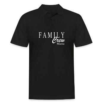 Famille Crew Maman - Polo Homme - noir - Devant - Kai (181cm)