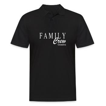 Family Crew Grandma - Männer Poloshirt - Schwarz - Vorne - Kai (181cm)