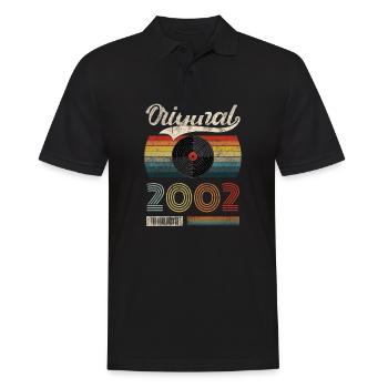 2002 Vintage Geburtstag Gift Tee Retro Style - Männer Poloshirt - Schwarz - Vorne - Kai (181cm)