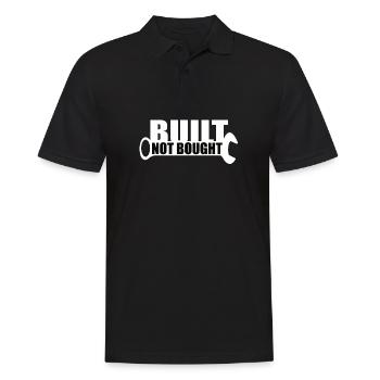 Built Not Bought Schraubenschlüssel Tuning - Männer Poloshirt - Schwarz - Vorne - Kai (181cm)