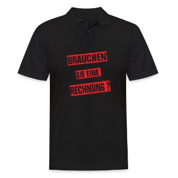 Brauchen Sie Eine Rechnung Handwerker Lustig - Männer Poloshirt - Schwarz - Vorne - Kai (181cm)