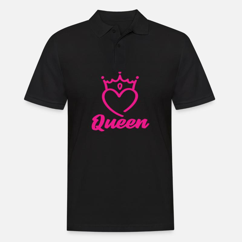 Queen - Männer Poloshirt - Schwarz