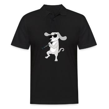 Klarinette Player Orchestra Musiker - Männer Poloshirt - Schwarz - Vorne - Kai (181cm)