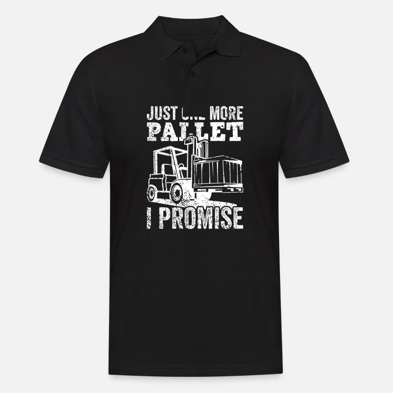 Gabelstapler - Männer Poloshirt - Schwarz