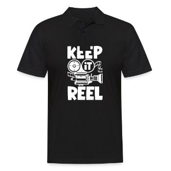 Keep It Reel Filmmaker - Männer Poloshirt - Schwarz - Vorne - Kai (181cm)