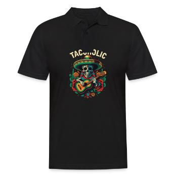 Tacoholic Taco Eater Mexican Food Foodie Mexico - Männer Poloshirt - Schwarz - Vorne - Kai (181cm)