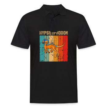 Hypsilophodon Dinosaurier Kinder Dino Geschenk - Männer Poloshirt - Schwarz - Vorne - Kai (181cm)