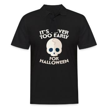 Halloween horreur effrayant dicton - Polo Homme - noir - Devant - Kai (181cm)