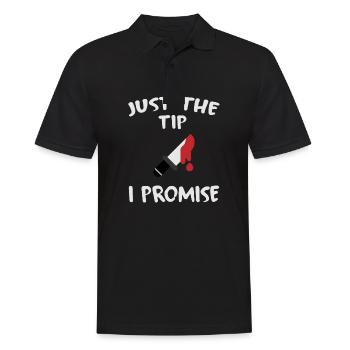 Halloween horror scary saying - Men's Polo Shirt - black - Front - Kai (181cm)
