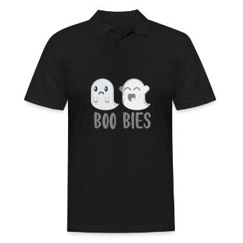Halloween horror scary saying - Men's Polo Shirt - black - Front - Kai (181cm)