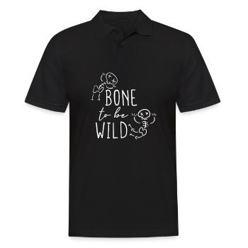 Halloween horror scary saying - Men's Polo Shirt - black - Front - Kai (181cm)
