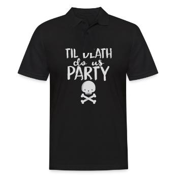 Halloween horror scary saying - Men's Polo Shirt - black - Front - Kai (181cm)
