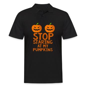 Halloween Horror Grusel Spruch - Männer Poloshirt - Schwarz - Vorne - Kai (181cm)
