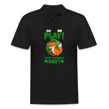 Mignon trèfle renard Saint-Patrick - Polo Homme - noir - Devant - Kai (181cm)