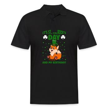 Mignon trèfle renard Saint-Patrick - Polo Homme - noir - Devant - Kai (181cm)